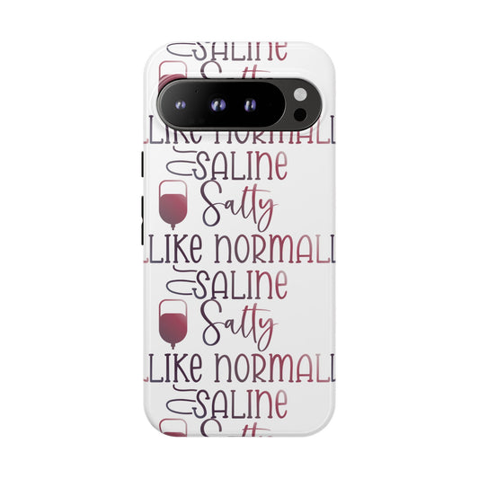 Google Pixel Tough Case - Salty Saline Like Normal Saline - White