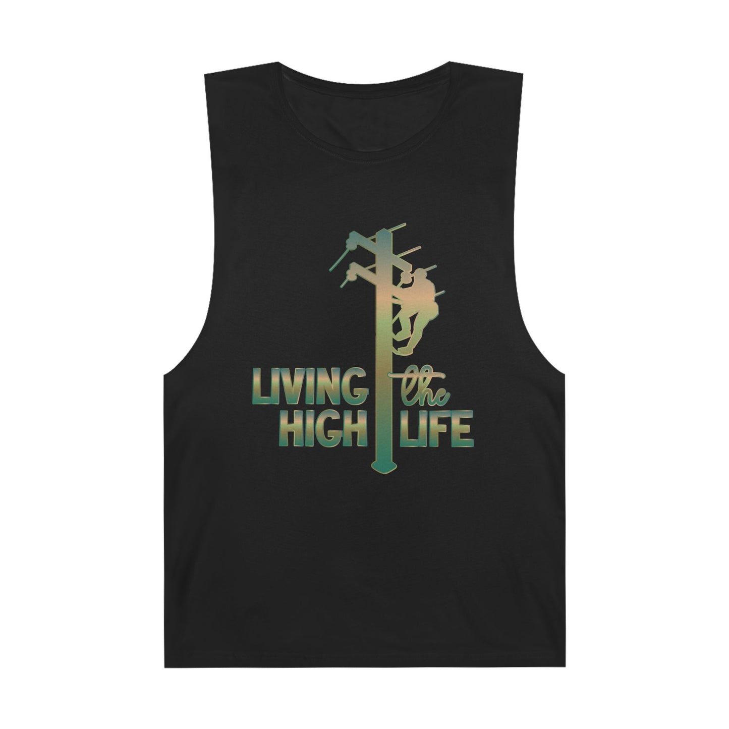 Lineman Tank - living the high life - copper patina