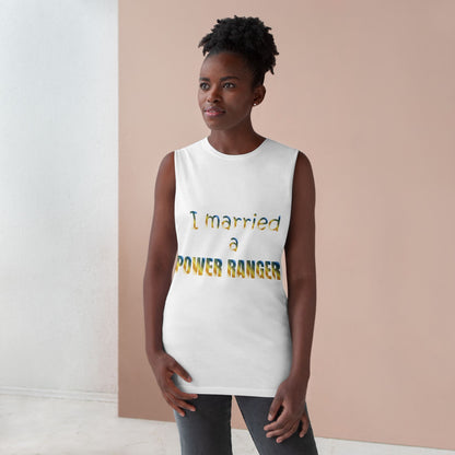 Lineman Tank - Married a Power Ranger colored chrome