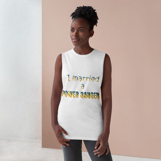 Lineman Tank - Married a Power Ranger colored chrome