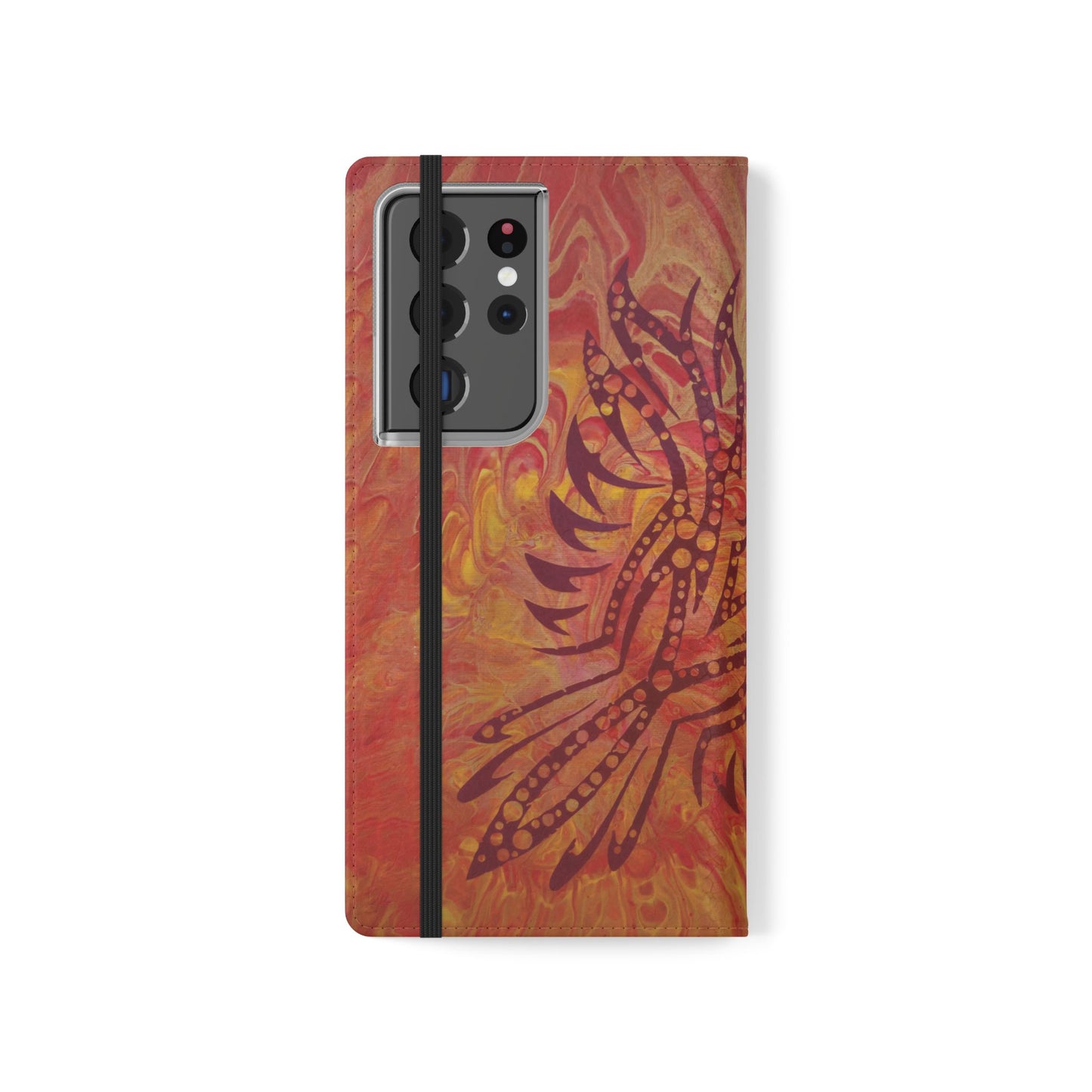 Faux Leather Wallet Phone Case - iPhone & Galaxy - I Rise From the Ashes