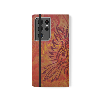 Faux Leather Wallet Phone Case - iPhone & Galaxy - I Rise From the Ashes