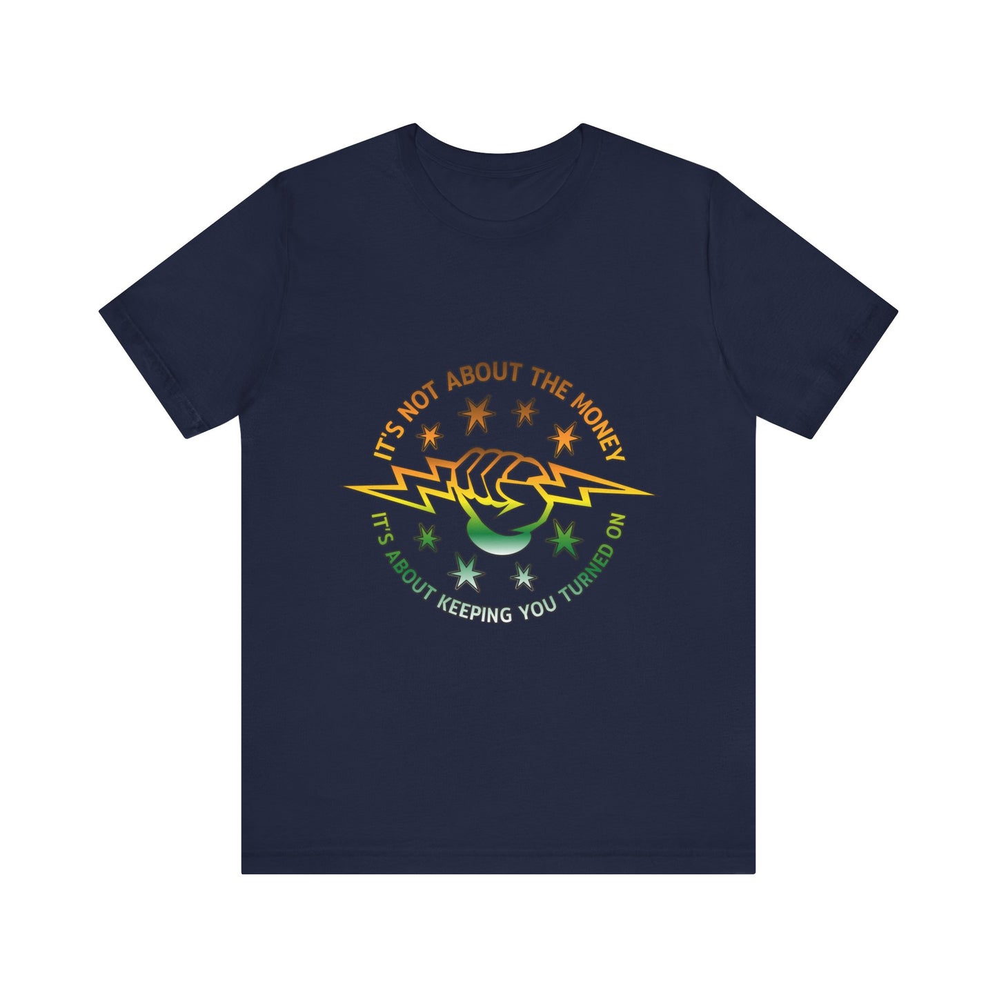 Lineman T-shirt - Its Not About The Money-gradient