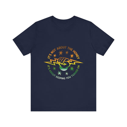 Lineman T-shirt - Its Not About The Money-gradient