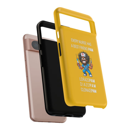 Nurse Google Pixel Tough Case - Every Nurse Has a Friend Named PAM Design (6) - Yellow