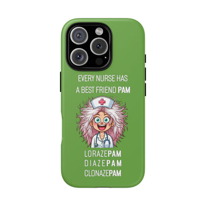 Nurse iPhone Tough Case - Every Nurse Has a Friend Named PAM Design (1) - Green