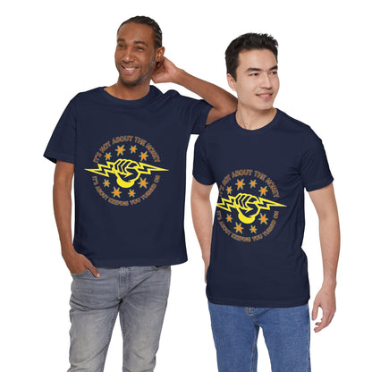 Lineman T-shirt - Its Not About The Money-color