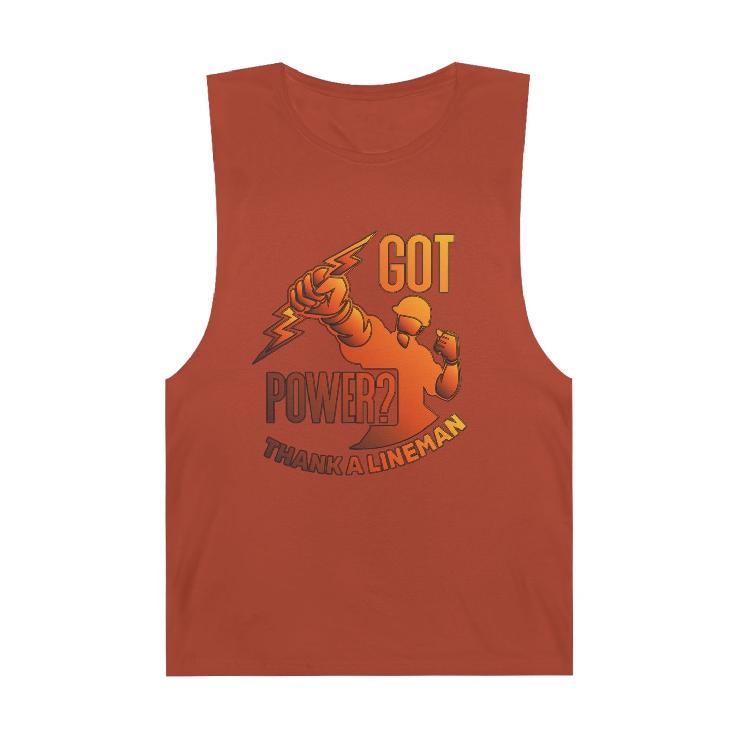 Lineman Tank - Got Power Thank A Lineman - sky 24