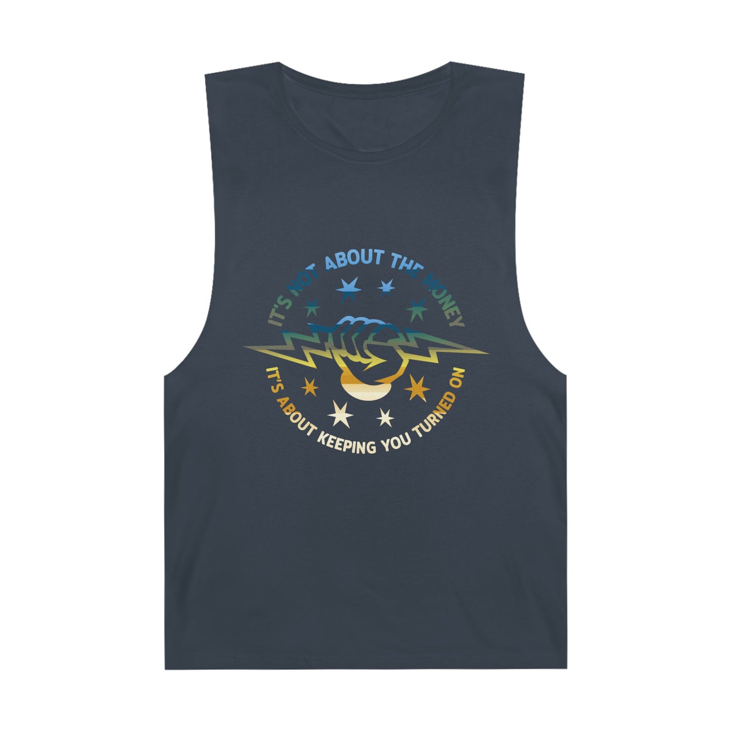 Lineman Tank - Its Not About The Money-colored chrome