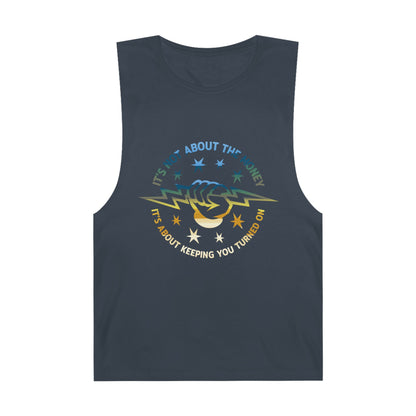 Lineman Tank - Its Not About The Money-colored chrome