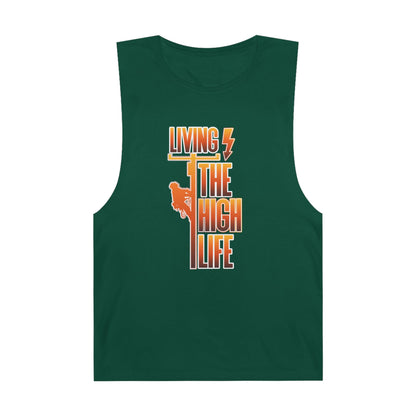 Lineman Tank - Living The High Life-sky 24