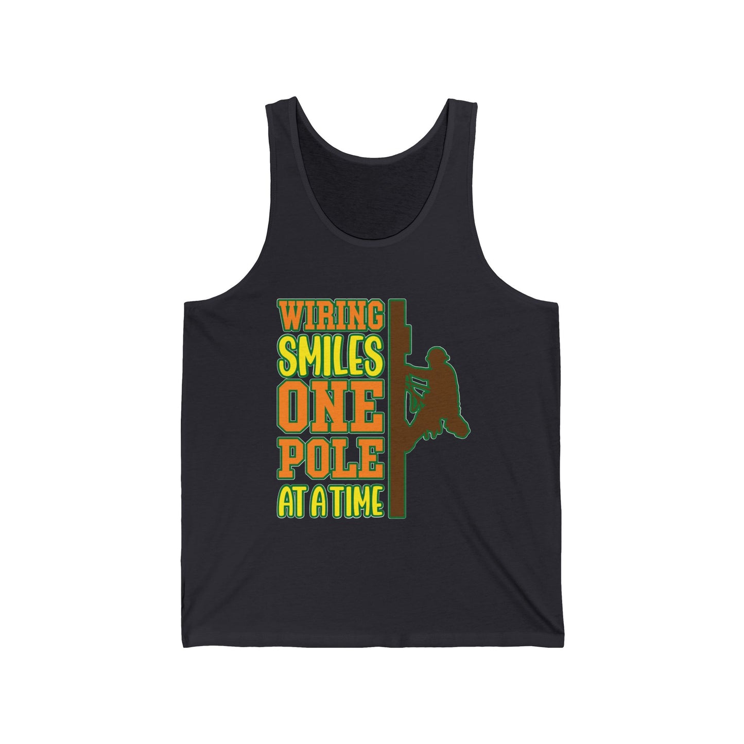 Lineman T-shirt - Wiring Smiles One Pole At A Time-color