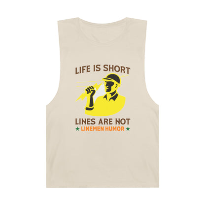 Lineman Tank - Life Is Short Lines Are Not-color