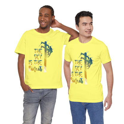 Lineman T-shirt - the-sky-is-the-limit-lineman colored chrome