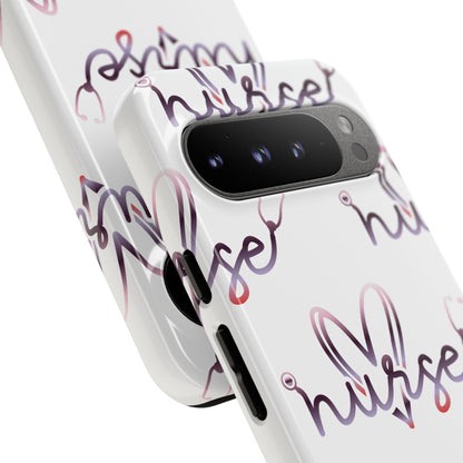 Google Pixel Tough Case - Nurse Stethoscope - White