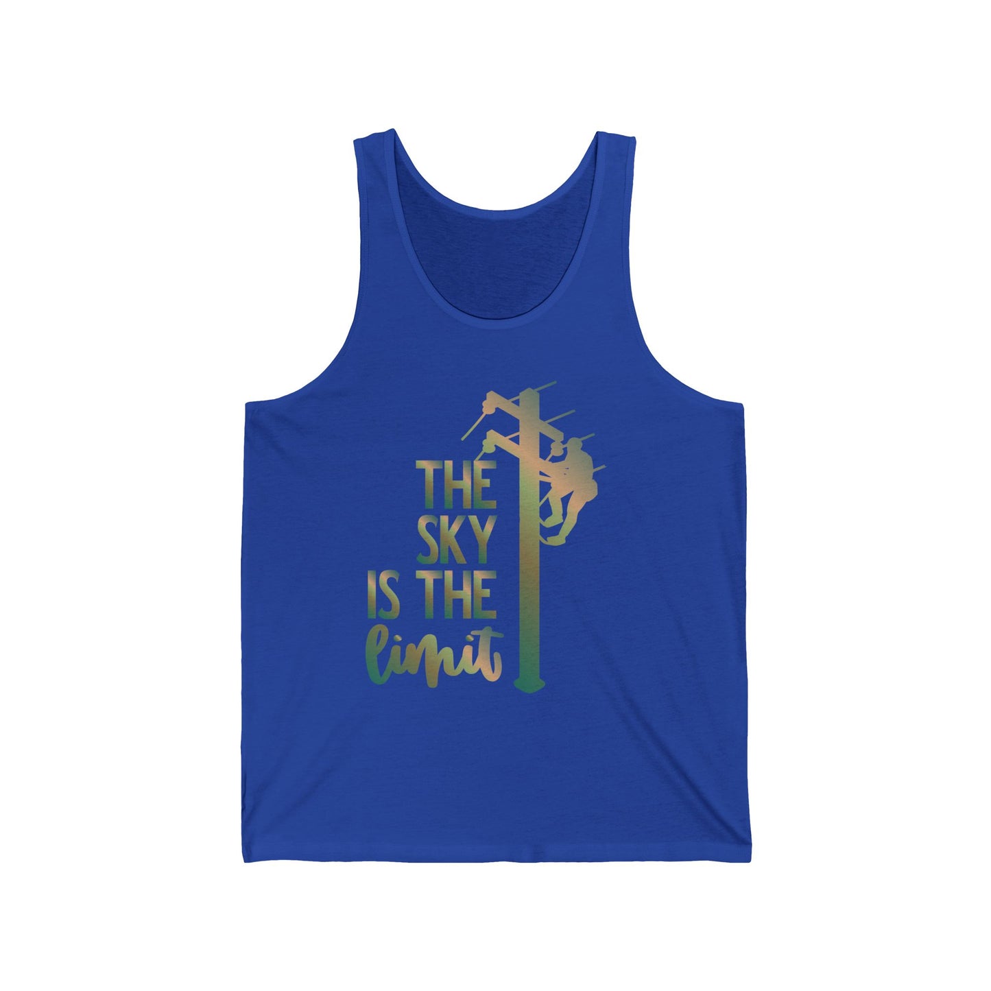 Lineman T-shirt - the-sky-is-the-limit-lineman copper patina