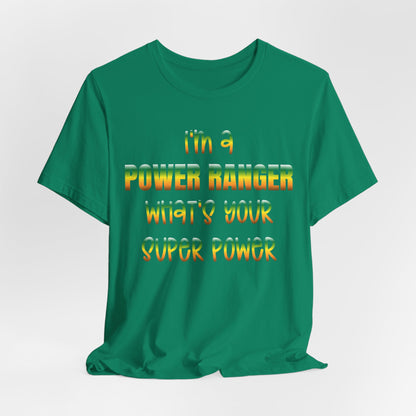 Lineman T-shirt - power ranger super power gradient