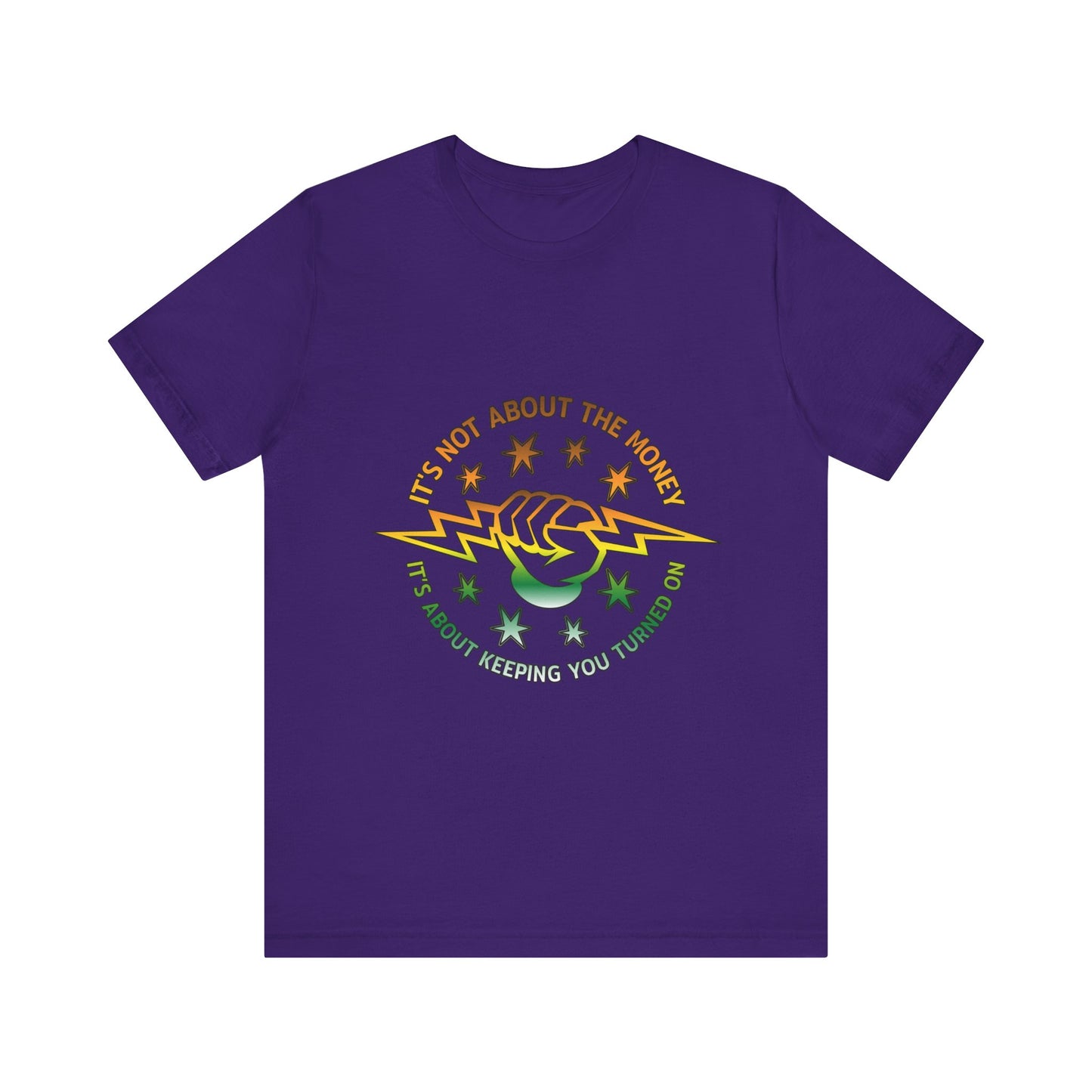 Lineman T-shirt - Its Not About The Money-gradient