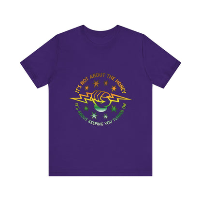 Lineman T-shirt - Its Not About The Money-gradient