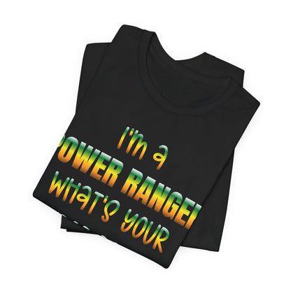 Lineman T-shirt - power ranger super power gradient