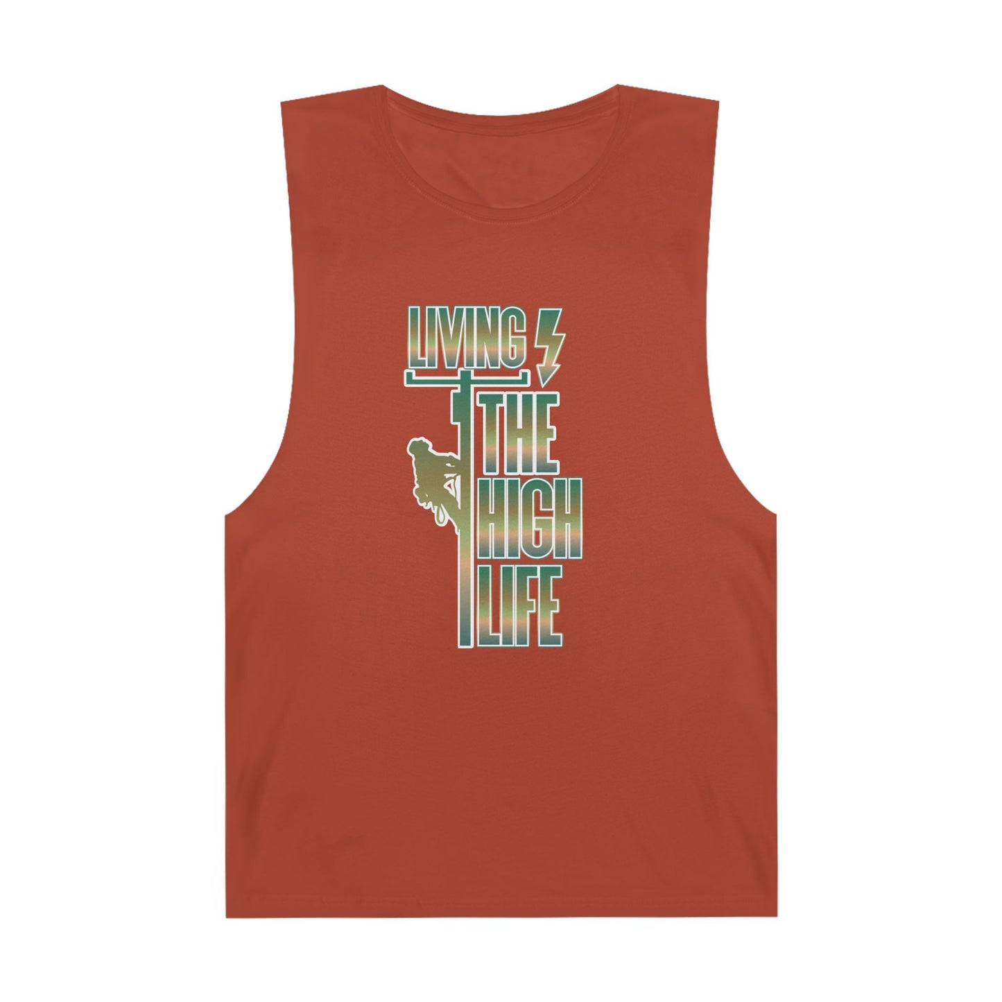 Lineman Tank - Living The High Life-copper patina
