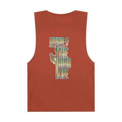 Lineman Tank - Living The High Life-copper patina