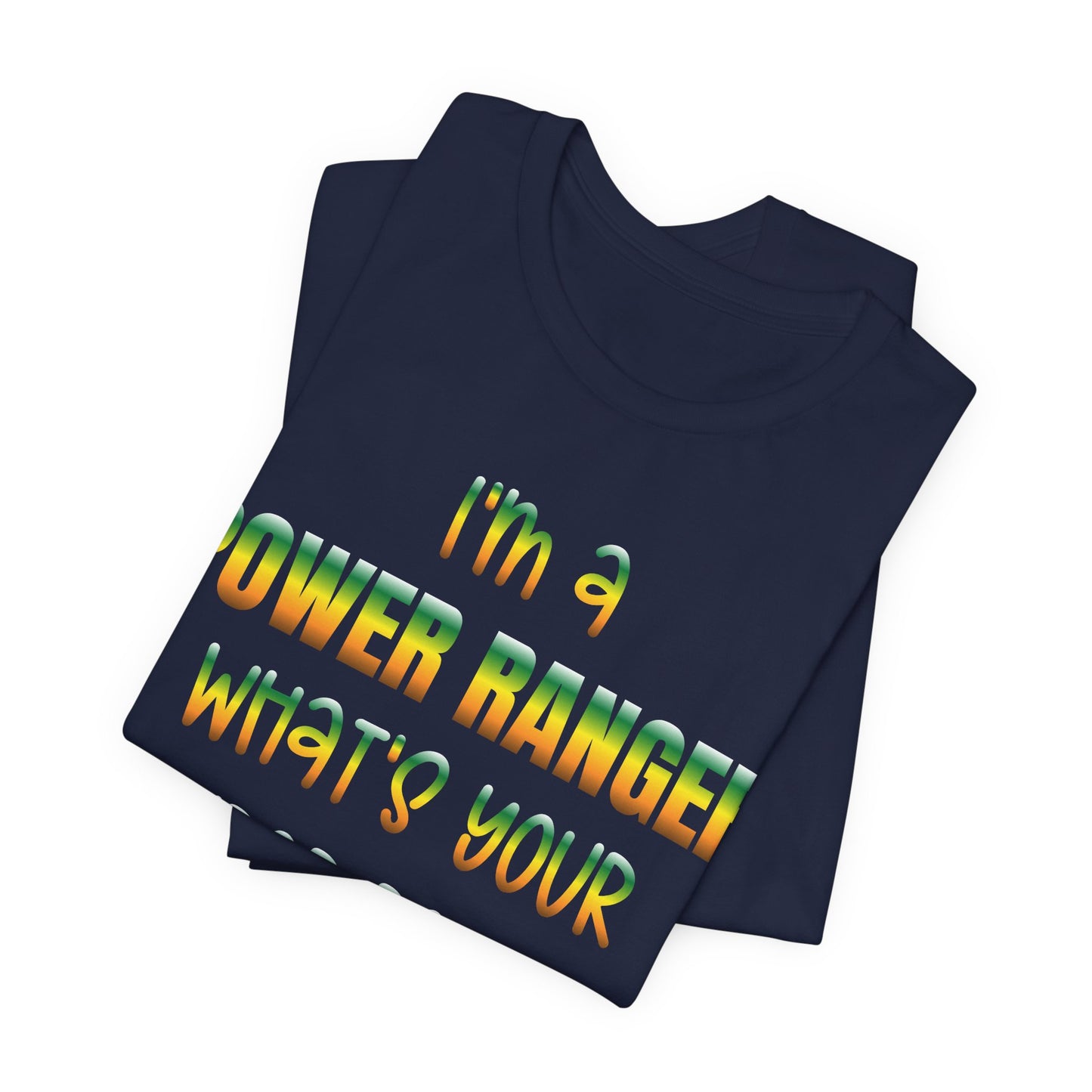 Lineman T-shirt - power ranger super power gradient