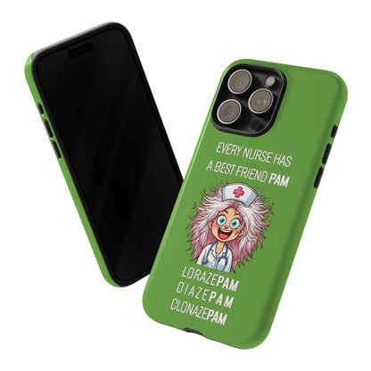 Nurse iPhone Tough Case - Every Nurse Has a Friend Named PAM Design (1) - Green