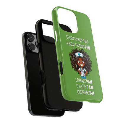 Nurse iPhone Tough Case - Every Nurse Has a Friend Named PAM Design (2) - Green