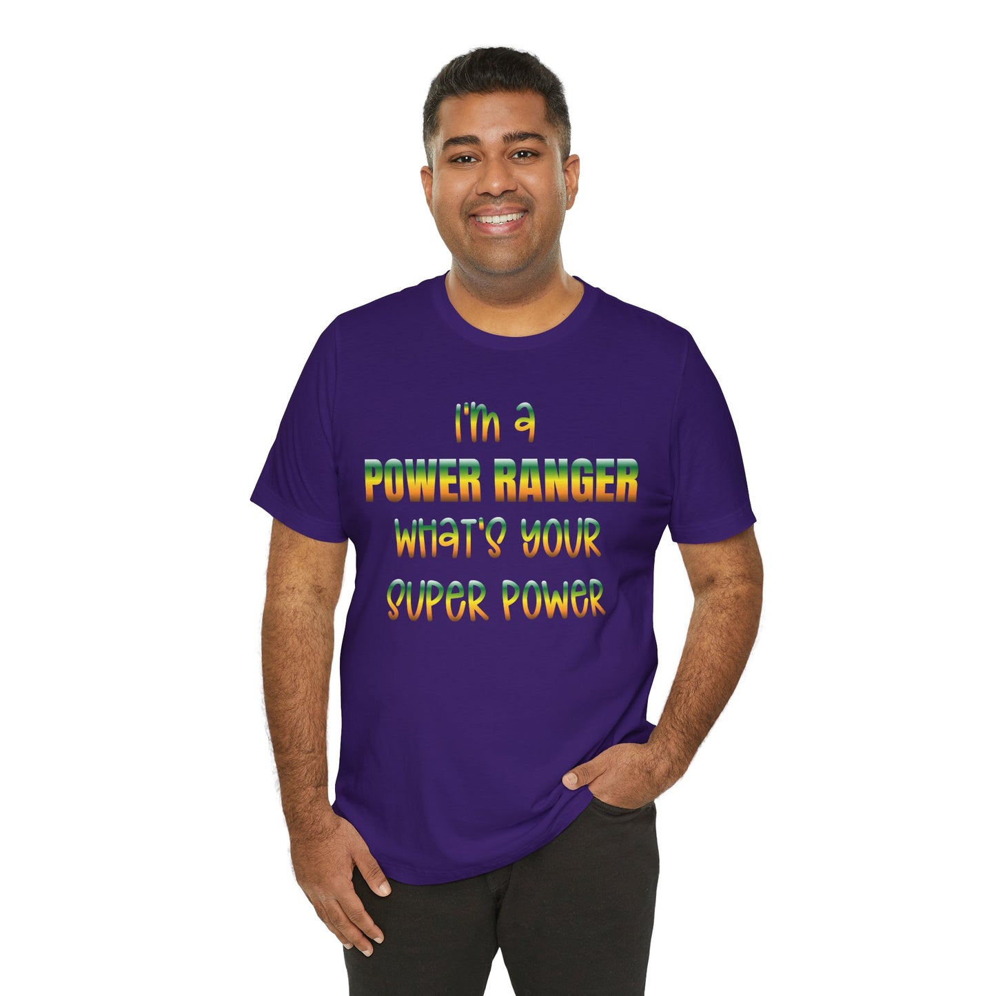 Lineman T-shirt - power ranger super power gradient