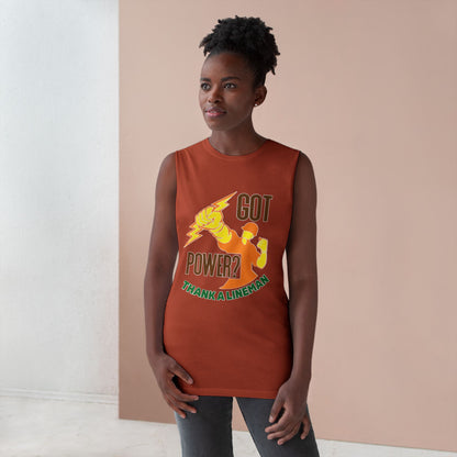 Lineman Tank - Got Power Thank A Lineman - color