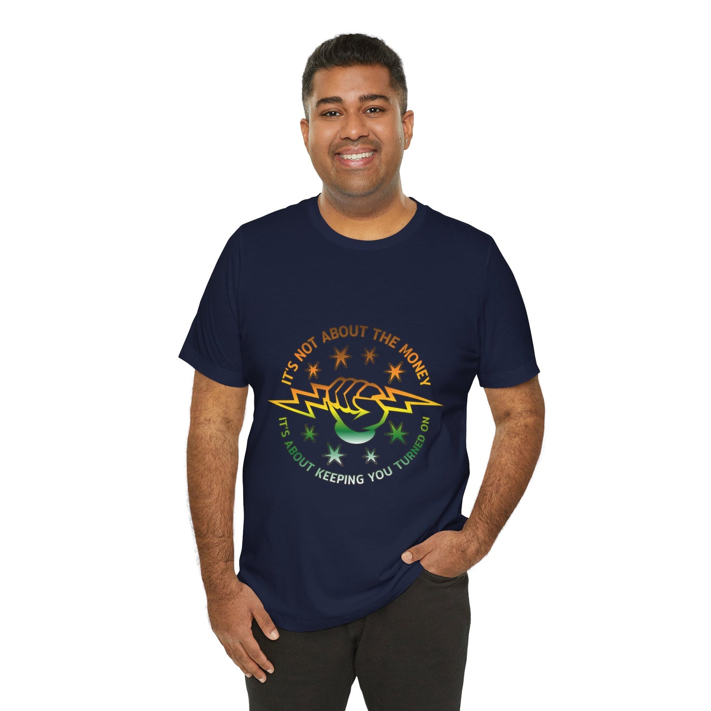 Lineman T-shirt - Its Not About The Money-gradient