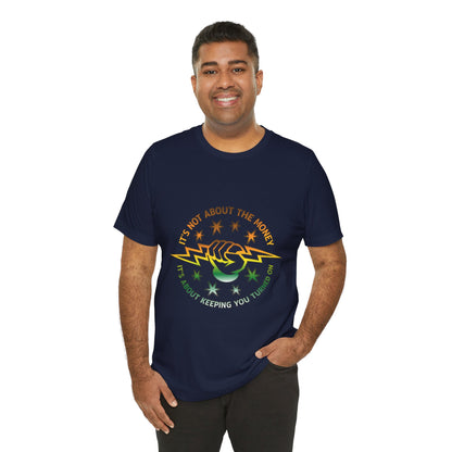 Lineman T-shirt - Its Not About The Money-gradient