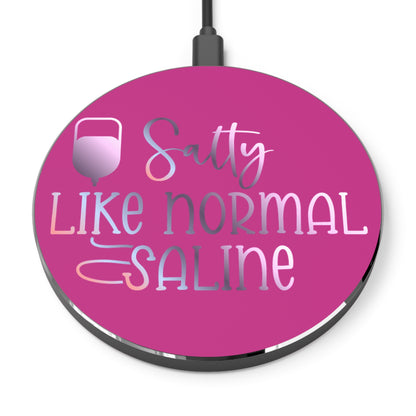 Salty Saline Wireless Charger | Fast Charging Pad for Healthcare Professionals