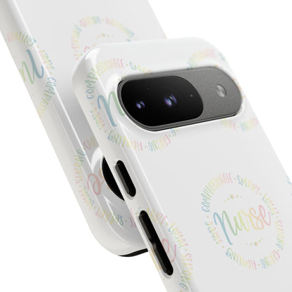 Google Pixel Tough Case - Nurse Circle  - White