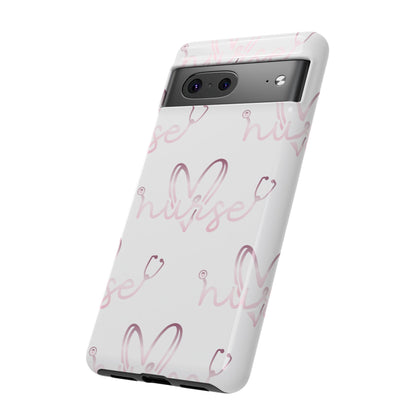 Google Pixel Tough Case - Nurse Stethoscope - White