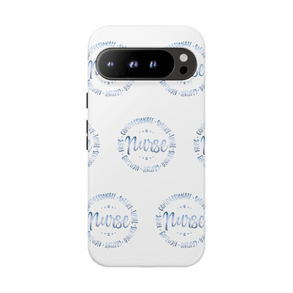 Google Pixel Tough Case - Nurse Circle  - White